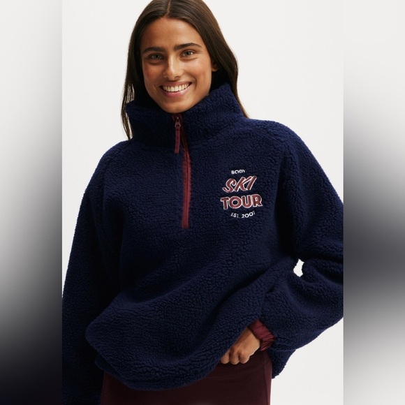 NWOT Cotton On Body Balance Half Zip Sherpa Pullover Jacket sz S - Picture 5 of 7